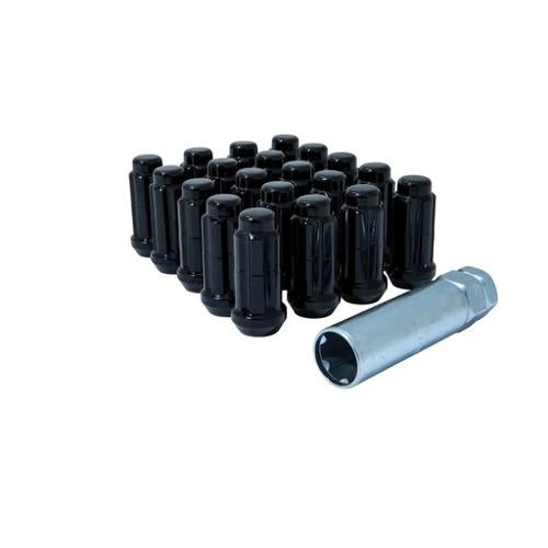 Gorilla Automotive Spline Lug Nut Kit – 5 Lug | 14mm x 1.50 Thread | Black Finish (Dodge 1500)