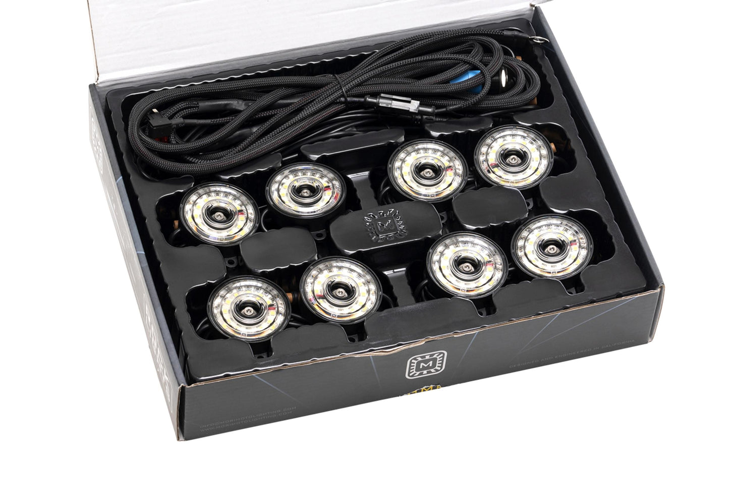 Morimoto Rock Light Kit – White LED / 8 Pack (SKU: XRL15)
