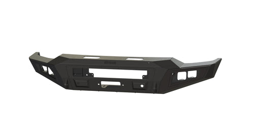 A2 Front Base (2020-2023 Chevrolet 2500/3500 HD) , Sensor cutouts, Texture black powder coat