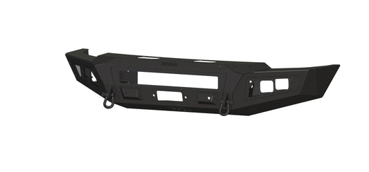 A2 Front Base (2024-2025 Chevrolet 2500/3500 HD) , Sensor Cutouts, Texture black powder coat