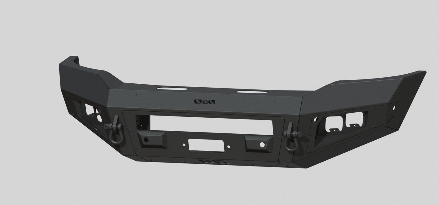 A2 Front Base (2019-2025 Ram 2500/3500 HD) No sensor cutouts, Bare metal