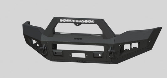 A2 Front Sport (2019-2025 Ram 4500/5500 HD) Sensor cutouts, Without mesh grill, With Camera Harness + Pod, Texture black powder coat
