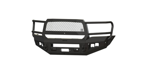 A2 Front Extreme (2019-2025 Ram 4500/5500 HD) Sensor cutouts , With mesh grill, No Camera Harness, Bare metal, FITS 4500/5500 FENDER TRIM