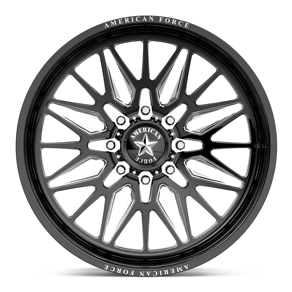 AFW Frost SFCC 24x12 -55 Offset | Gloss Black | 8x180 Bolt Pattern