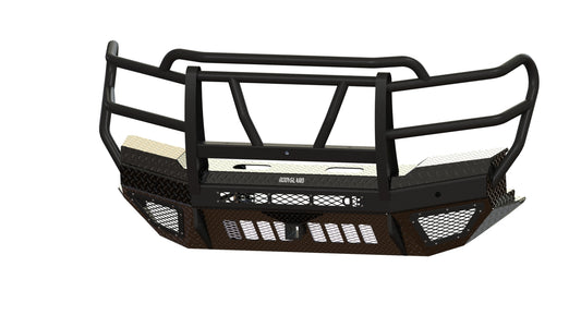 T2 Front Extreme (2019-2021 Chevrolet 1500) , Sensor cutouts, Factory fog cutouts , Winch mount , Without mesh grill, With Camera Harness, Texture black powder coat