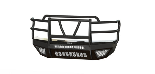 T2 Front Extreme (2017-2022 Ford F250/F350) No sensors cutouts, Factory fog cutouts , Standard skid plate, Without mesh grill, No Camera Harness, Texture black powder coat