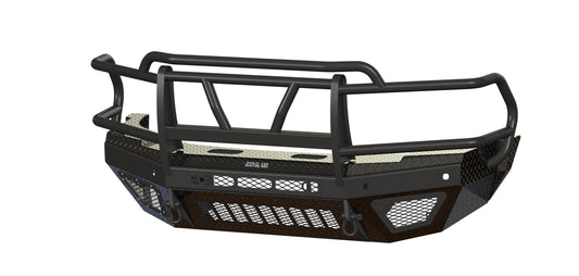 T2 Front Extreme (2011-2018 Ram 4500/5500 HD) Sensor cutouts, Factory fog cutouts, Standard skid plate, Without mesh grill, No Camera Harness, Gloss black powder coat, FITS 4500/5500 FENDER TRIM