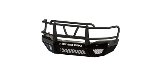 T2 Front Extreme (2019-2025 Ram 2500/3500 HD) , Sensor cutouts, Factory fog cutouts, Receiver hitch , Without mesh grill, No Camera Harness, Bare metal