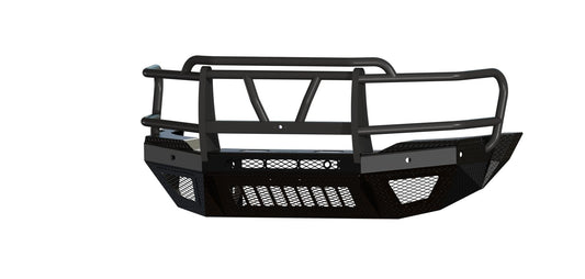 T2 Front Extreme (2019-2025 Ram 4500/5500 HD) , Sensor cutouts, Factory fog cutouts, Winch mount skid, Without mesh grill, With Camera Harness, Texture black powder coat, FITS 4500/5500 FENDER TRIM