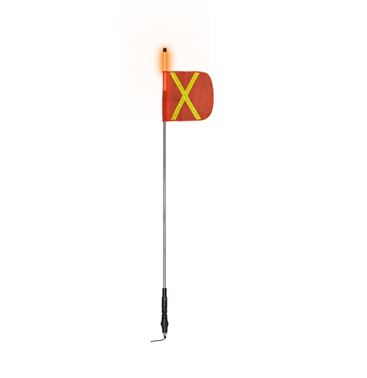 6FT Top-Lit LED Whip – Steady Amber UNI-EW6060A