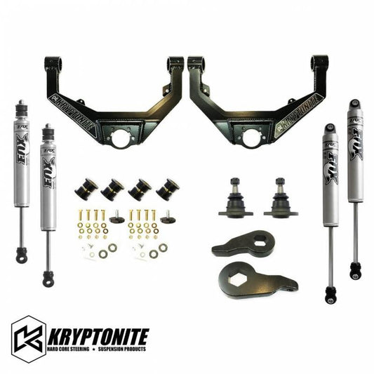 Kryptonite Stage 3 Leveling Kit w/ Fox Shocks | 2001–2010 Silverado/Sierra 2500HD & 3500HD