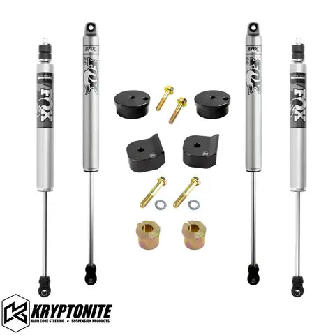 Kryptonite Stage 1 Leveling Kit w/ Fox 2.0 Shocks | 2005–2016 Ford F-250/F-350 Super Duty 4WD