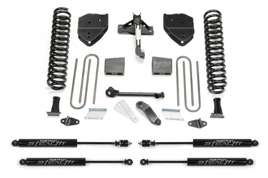 Fabtech 4" Basic System with Stealth Shocks – 2017–2021 Ford F250/F350 Super Duty 4WD Gas (SKU: K2252M)