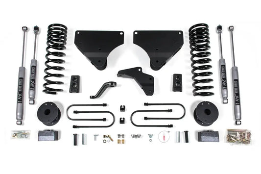 BDS Suspension 4 Inch Lift Kit For Dodge Ram 3500 4WD With Rear Air-Ride (2013-2018) - NX2 Nitro Series