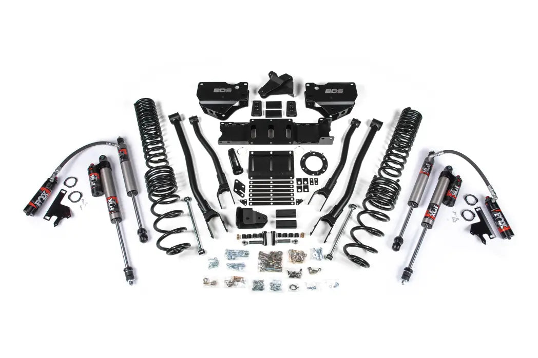 BDS Suspension 6 Inch Lift Kit With 4-Link For Dodge Ram 2500 4WD (2019-2024) | Diesel | Fox 2.0 Performance Series Shocks