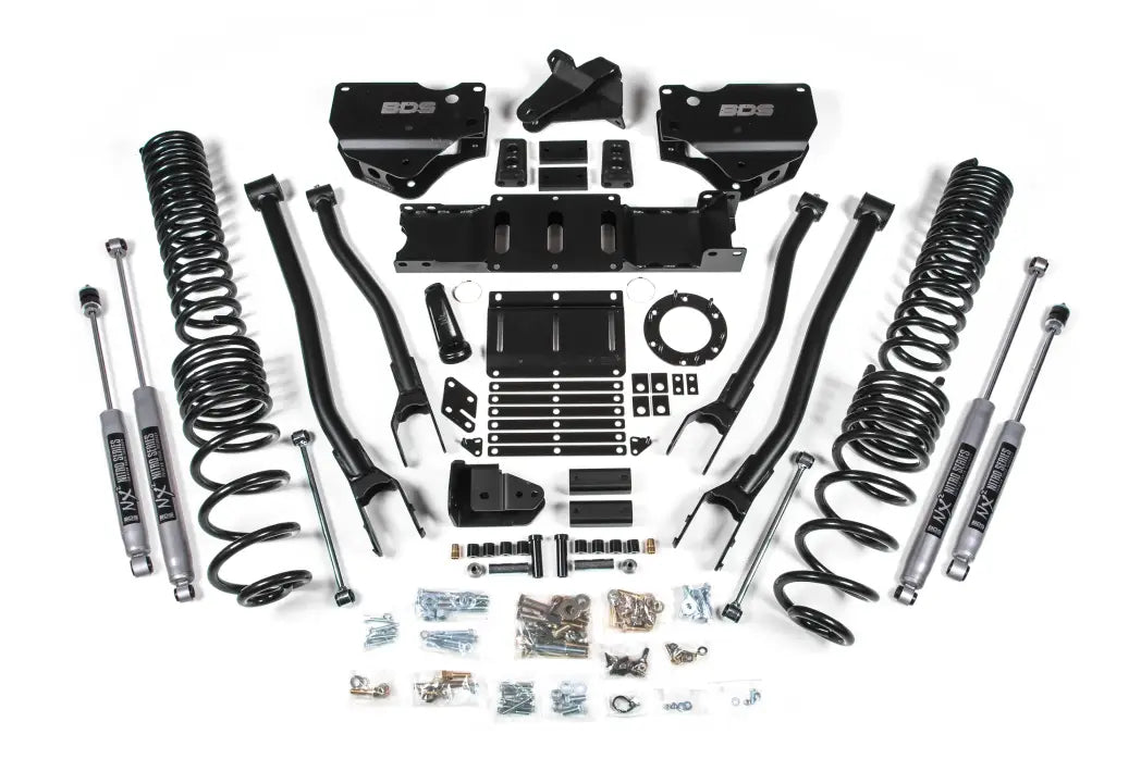 BDS Suspension 6 Inch Lift Kit With 4-Link For Dodge Ram 2500 4WD (2019-2024) | Diesel | NX2 Nitro Series Shocks