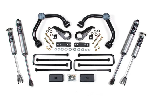 BDS Suspension 3 Inch Lift Kit For Chevrolet Silverado/GMC Sierra 2500 HD/3500 HD (2020-2024) | Rear Lift 3 Inch Block Kit Without Overload