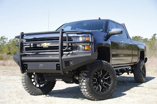 Fab Fours Elite Ranch Front Bumper w/ Full Guard – 2015–2019 Chevy Silverado 2500/3500 HD (Part #: FFR-Q3060-1)