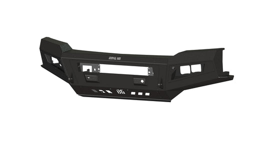 A2L Front Base (2019-2021 Chevrolet 1500) Sensor cutouts , Single light bar cutout , Texture black powder coat