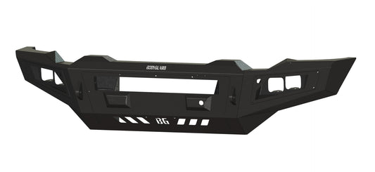A2L Front Base (2020-2023 GMC 2500/3500 HD) , Sensor cutouts , Single light bar cutout, Texture black powder coat
