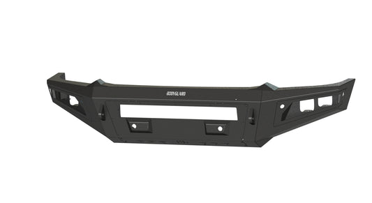 A2L Front Base (2019-2025 Ram 1500 6-lug) , Sensor cutouts , Single light bar cutout, Texture black powder coat