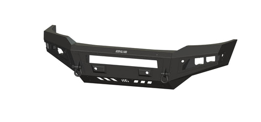 A2L Front Base (2019-2025 Ram 2500/3500 HD) No sensor cutouts, Single light bar cutout , Texture black powder coat