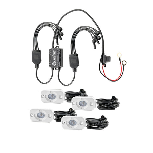 HEISE RGB Accent Light Kit 4 Pack (MET-HE-4MLRGBK)