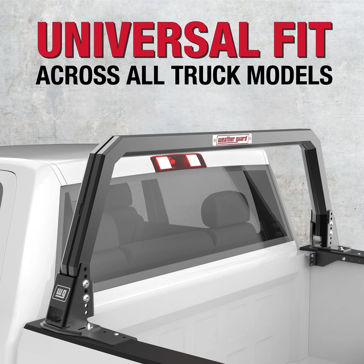 Weather Guard Open Frame Headache Rack – Matte Black | Universal | 11902-52-01