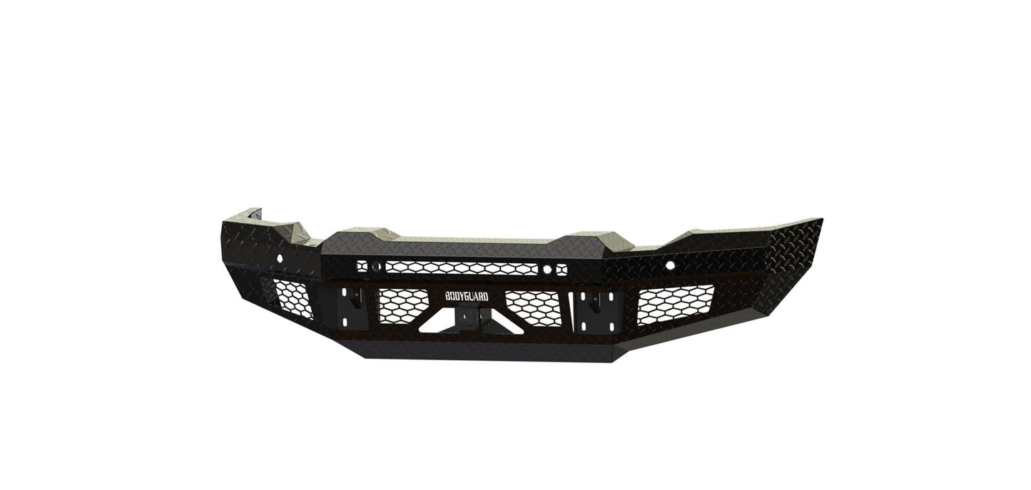 FT Front Base (2020-2023 GMC 2500/3500 HD) , Sensor cutouts, Fog cutouts, Receiver , Gloss black powder coat