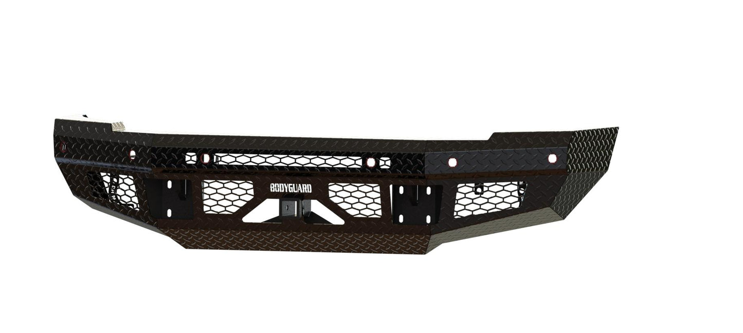 FT Front Base (2010-2018 Ram 2500/3500 HD) Sensor cutouts, Fog cutouts, Receiver, Texture black powder coat