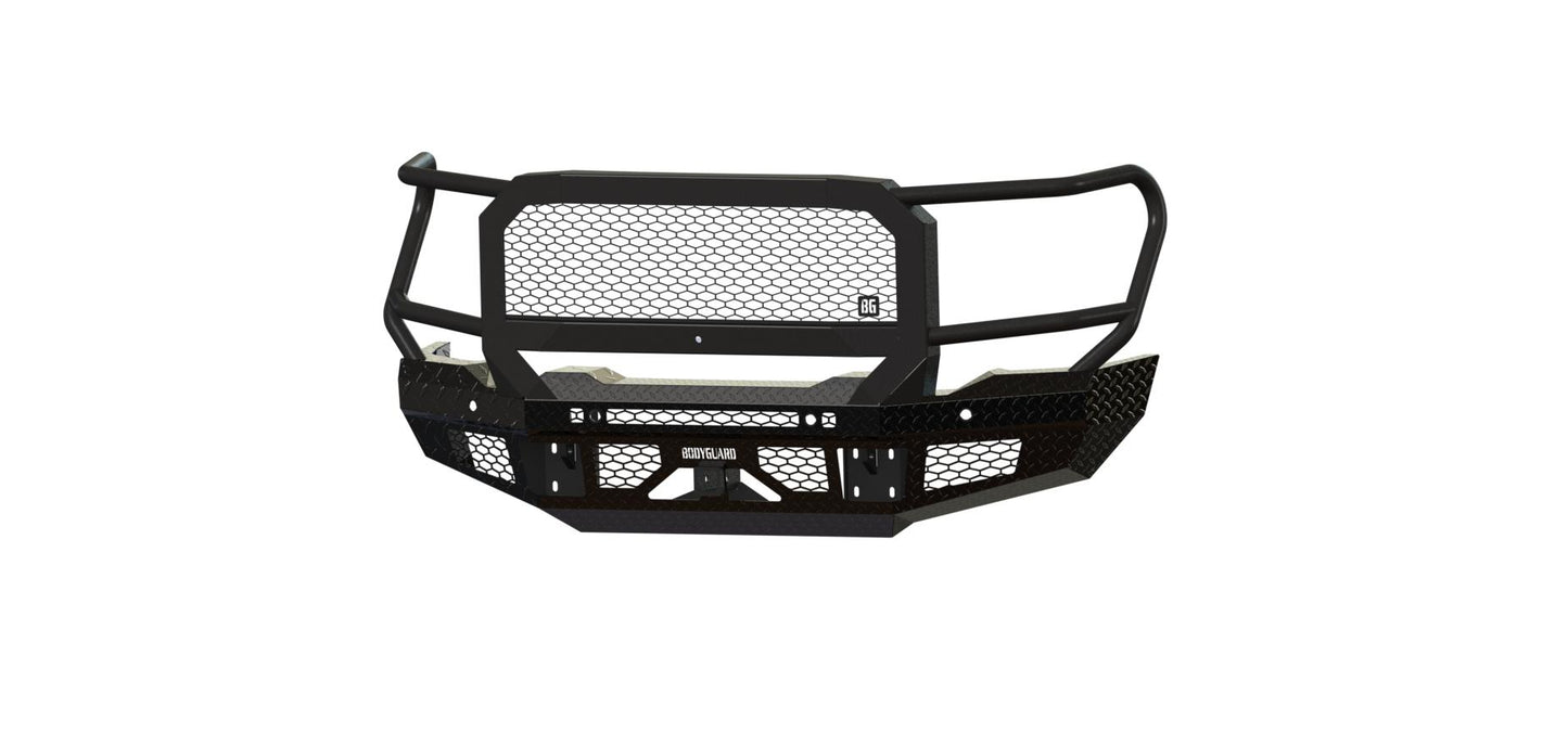 FT Front Extreme (2020-2023 GMC 2500/3500 HD) , Sensor cutouts, Fog cutouts, Receiver , With mesh grill, With Camera Harness, Texture black powder coat