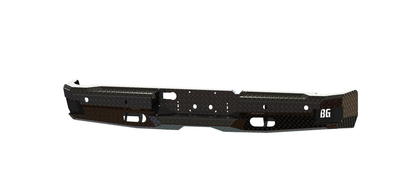 FT Rear (2010-2018 Ram 2500/3500 HD) , Sensor cutouts, Gloss black powder coat