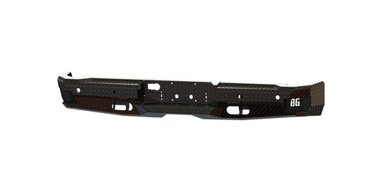 FT Rear (2010-2018 Ram 2500/3500 HD) , Sensor cutouts, Gloss black powder coat