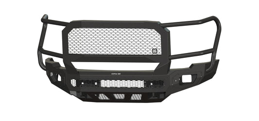 Freedom Front Extreme (2024-2025 GMC 2500/3500 HD) Non-winch, Sensor cutouts, With mesh grill, With Camera Harness, Texture black powder coat