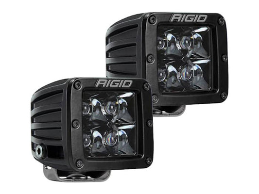 RIGID D-Series PRO Dually Spot LED Lights – Black Optic Edition (Pair) – RIG-202213BLK