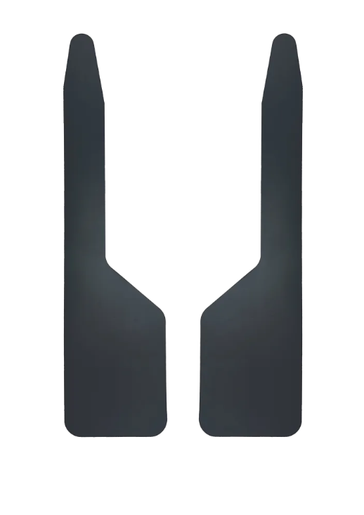 12″ x 36″ Universal Black Long John Mud Flaps – 1/4″ Thick (NTH-1440-1)