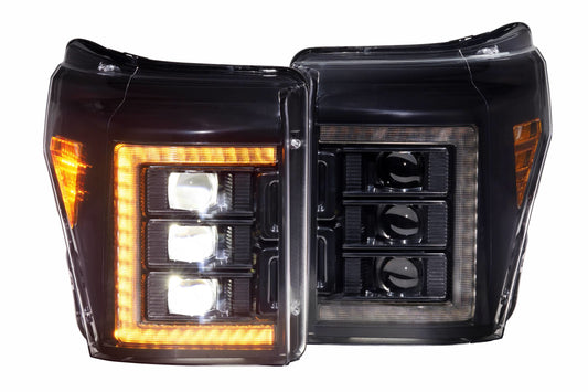 Morimoto XB LED Headlights – Ford Super Duty (2011–2016) | Amber DRL | Set