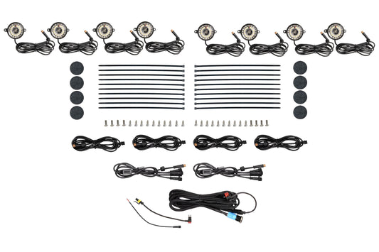 Morimoto Rock Light Kit – White LED / 8 Pack (SKU: XRL15)