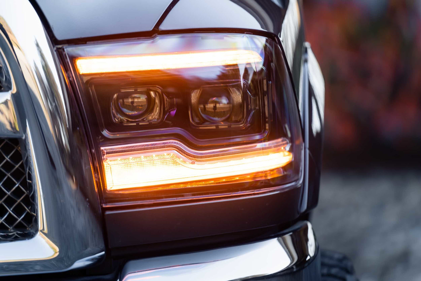 Morimoto XB LED Headlights – Dodge Ram (2009–2018) | Amber DRL | Set