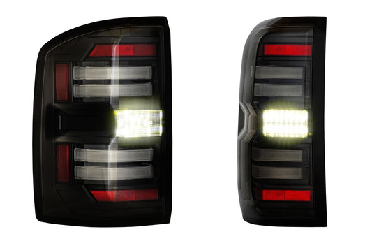 Morimoto XB LED Tail Lights – GMC Sierra (2014–2018) | Smoked Lens | Set