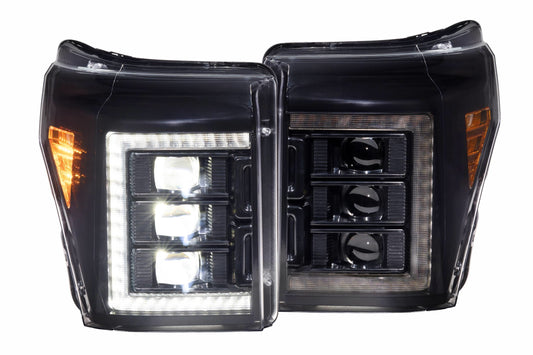 Morimoto XB LED Headlights – Ford Super Duty (2011–2016) | White DRL | Set