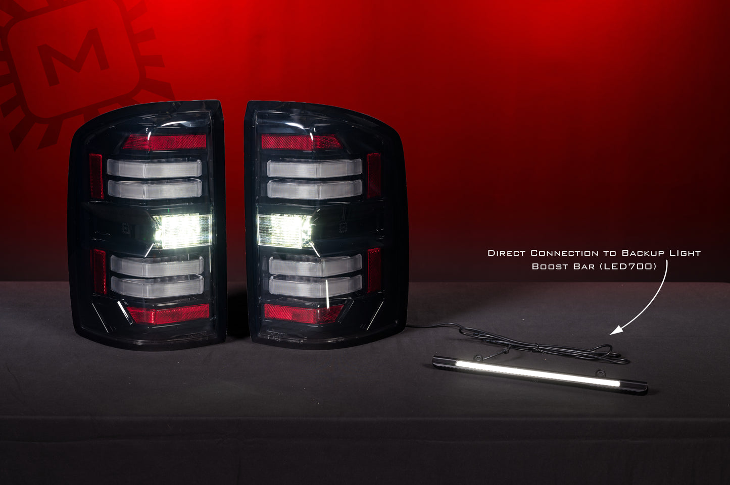 Morimoto XB LED Tail Lights – GMC Sierra (2014–2018) | Smoked Lens | Set