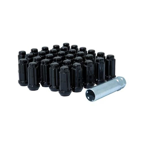Gorilla Automotive Spline Lug Nut Kit – 8 Lug | 14mm x 1.50 Thread | Black Finish | Ford | GM | Dodge