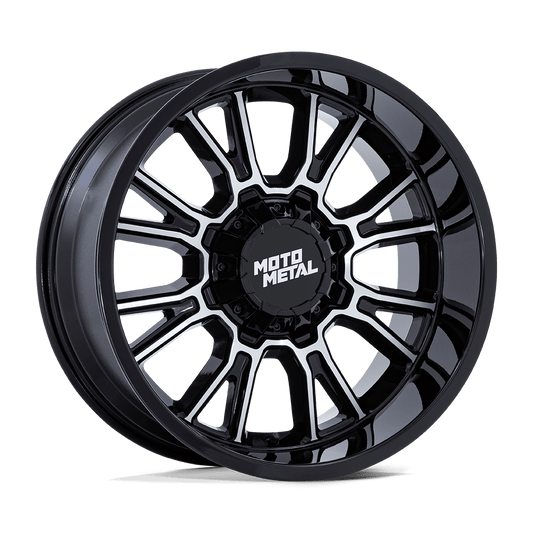 Moto Metal Legacy 18x9 Wheel - Gloss Black with Milled Accents | 8x6.5 Bolt Pattern | +1 Offset