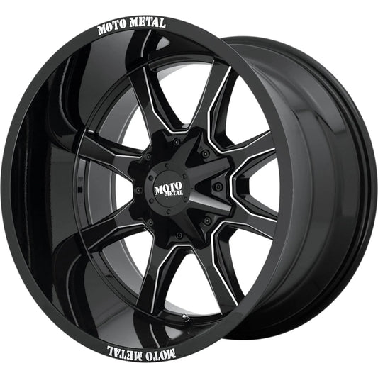 Moto Metal MO970 20x10 6x135 / 6x139.7 – Satin Black Milled Finish, -24 Offset