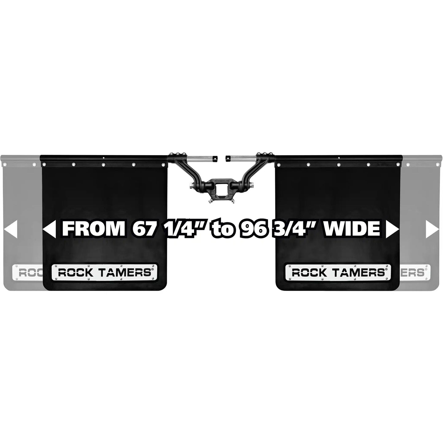 Rock Tamer™ Matte Black Stone Guard System – Fits 2.5″ Receiver